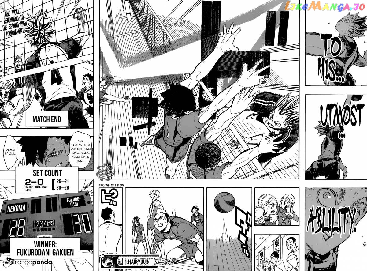 Haikyuu!!, Chapter 195 image 18